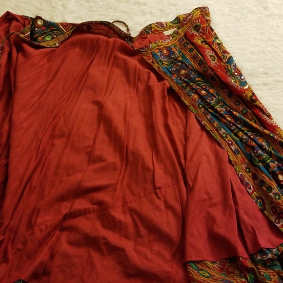 MColor Embellished Wrap Skirt by Soft Surroundings - Picture 2 of 4